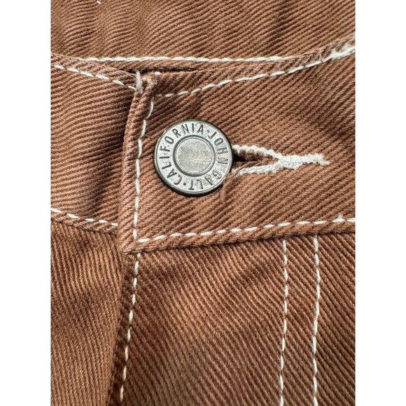 John Galt Brandy Melville High Rise Y2K Brown Carpenter Jeans Women's Small S - Picture 5 of 8